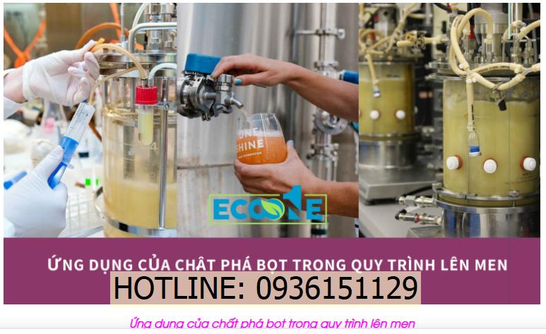 Ứng dụng của chất phá bọt trong quy trình lên men